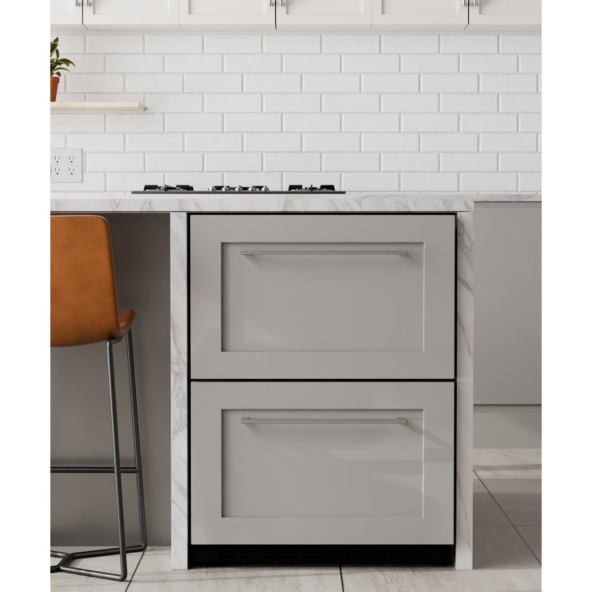 Koolmore 23 in. Panel Ready Two-Drawer Refrigerator and Freezer – 3.35 Cu. Ft.